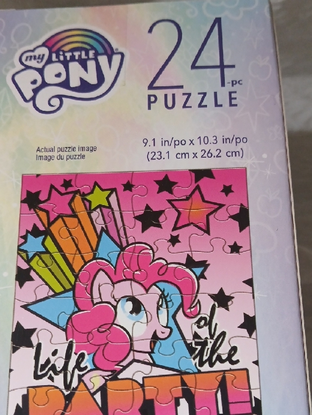 My Little Pony Pink & Blue Rainbow Logo Puzzle - Picture 4 of 4